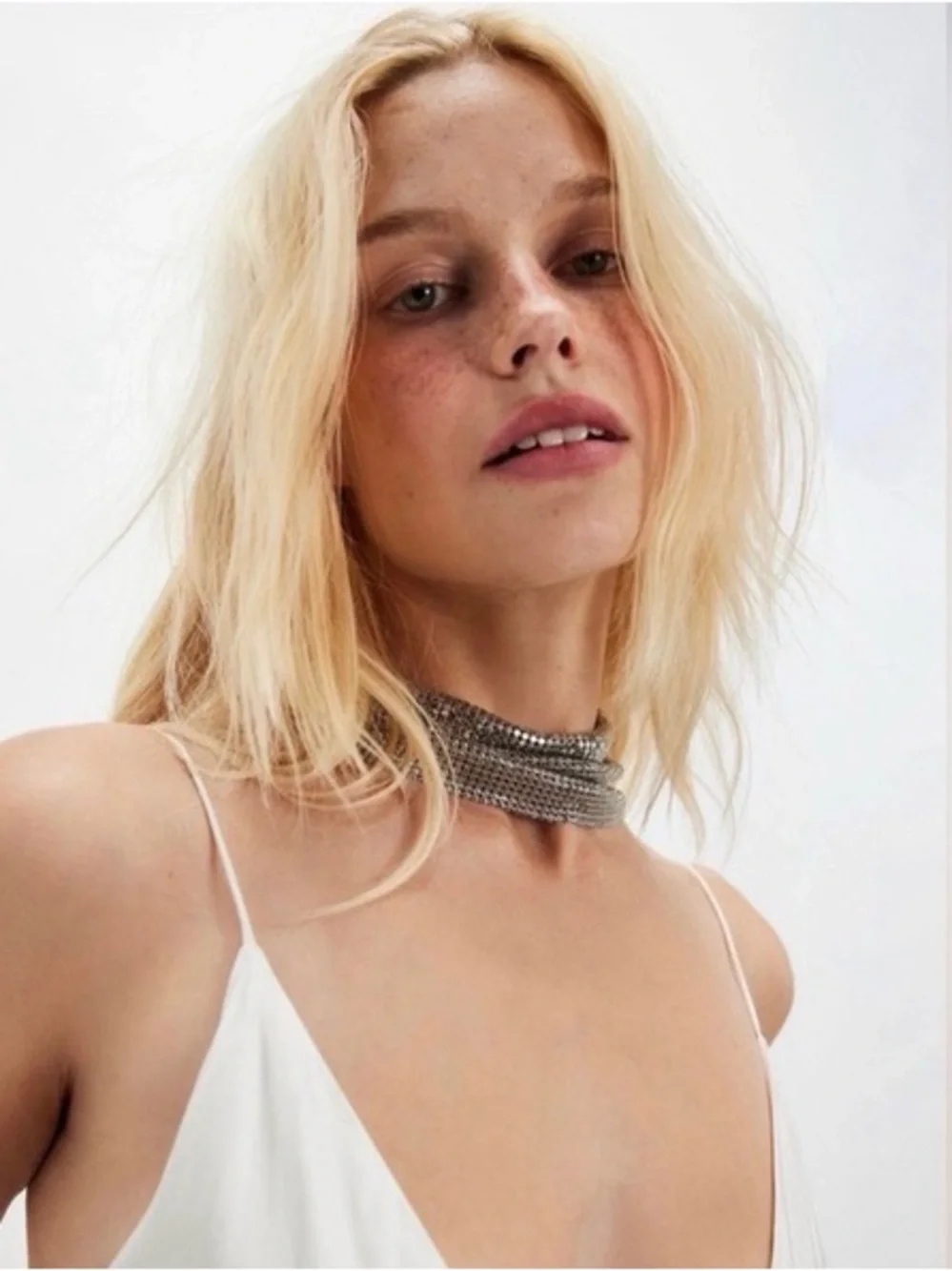 New🌟Free People- Dancefloor Choker-Silver